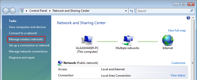 Wireless Network Connected But No Internet Access Windows Vista